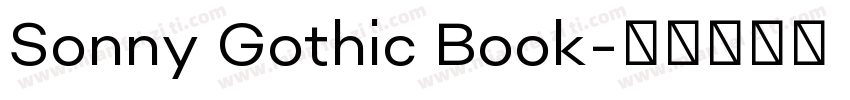 Sonny Gothic Book字体转换